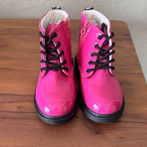 NEVER BEEN WORN! Kids Pink Lace-Up Boots